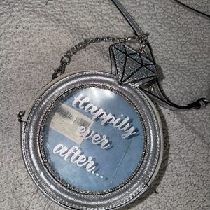 Silver Glitter Diamond Purse